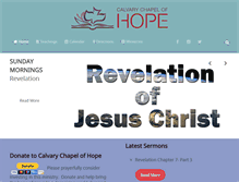 Tablet Screenshot of calvarychapelofhope.org